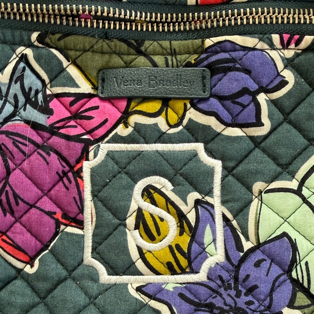 Floral Quilted Vera Bradley Duffel - Picture 2 of 5